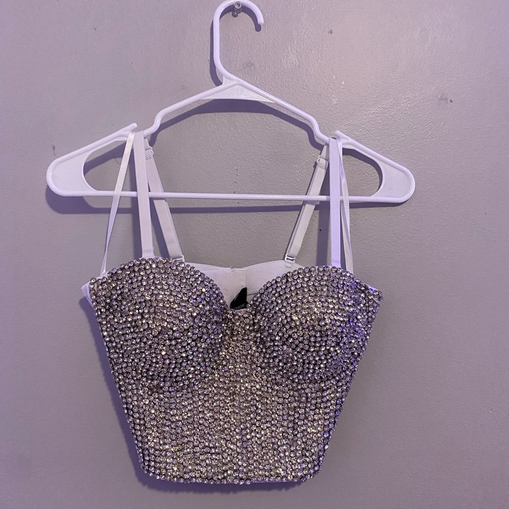 Windsor diamond bustier top